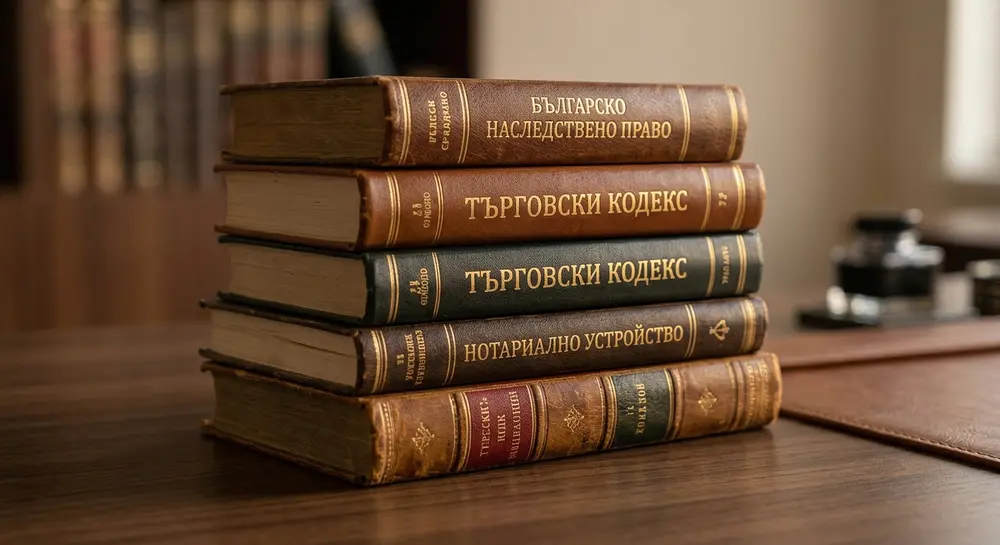Правни издания на бюро: наследствено право, търговски кодекс, нотариално устройство.